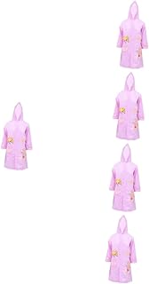 5 Peças Capa De Chuva Terno Infantil Terno Infantil Meninas Capa De Chuva Capa De Chuva Itens Essenciais Para Viagem Infantil Poncho De Ciclismo Profissional Infantil Capa De