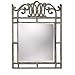 Hillsdale Montello Metal Console Mirror with Interlocking Oval Design, Silver