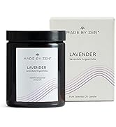 Made By Zen Lavender Pure Essential Oil Candle | Expertly Blended Fragrances at Home Aromatheraph...