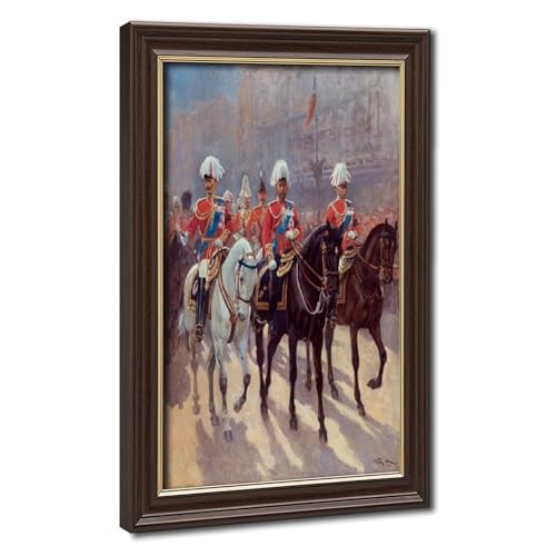Affiche Roi George V funérailles Édouard VII peinture toile