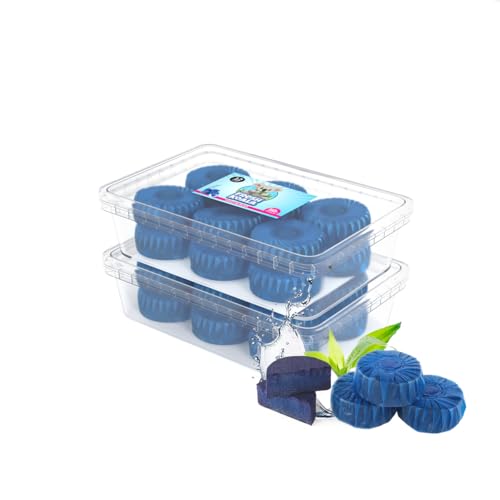 RMBO Limpiador y Ambientador para Inodoro, Pack de 24 Cubos Empotrados, Pastilla para Cisterna, Limpiador de Cisternas para Inodoro Tabletas, Duradero y Efectivo, Para Baño Fresco y Limpio