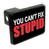 Slap-Art You Can't Fix Stupid Funny 2' Tow Trailer Hitch Cover Plug Truck Pickup RV Military Army...