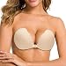 Générique Soutien-Gorge sans Bretelles pour Femmes Soutien-Gorge Push-up Soutien-Gorge en Silicone Auto-adhésif Robe Bustier Cocktail