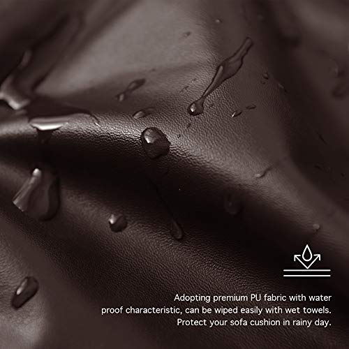 Yates Home Pu Leather Couch Sofa Cushion Slipcover Water-Proof Elastic Chair Rv Seat Covers Loveseat Sofa Furniture Protector Slip Cover For Settee Seater Replacement In Living Room(Chair thumb #3
