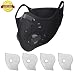 Simwell Dust Masks, Anti-Pollution Dustproof Masks With Activated Carbon Filter Fitness Mask Earloop Anti-dust Mask For Exhaust Gas Pollen Allergy Sports Running Cycling Woodworking and Gardening