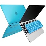 MS factory MacBook 12インチ 用 ケース カバー ＋ 日本語 キーボードカバー マックブック 12 ハードケース 2017 2016 2015 A1534 全12色 マット加工 スカイブルー 水色 RMC series RMC-SET12-MSK