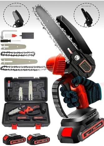 598 VF Bakır Çift Pala Çift Batarya Şarjlı Ağaç Kesme Ve Dal Budama Makinesi Yeni Seri Extra Güçlü - Görsel 3