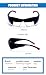 Flaperon Black Fog Foggles for Pilot Training, Adjustable Band, Embossed Hard Case. IFR and VFR training foggles. Durable polycarbonate lenses. Rubberized Tips.