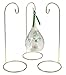 BANBERRY DESIGNS Gold Ornament Stands - Set of 3 Large 11-inch Ornament Holders - Gold Christmas Display Stands