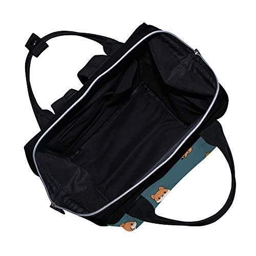 Mochila escolar de viagem, faculdade, bolsa de ombro, mochila escolar divertida para bebês raposas s