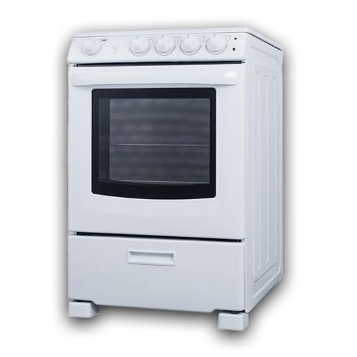 Summit Appliance REX2421WRT 24" Wide Slide-In Look Smooth-Top Electric Range in White with Lower Storage Drawer, Oven Window, Adjustable Racks, Hot Surface Indicator, Indicator Lights