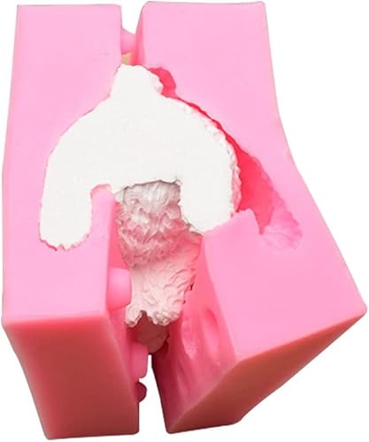 Miniatura 3 de Lanebudd - Molde de silicona para conejo, forma de conejo 3D, molde de silicona, herramientas para hornear, pastel y chocolate