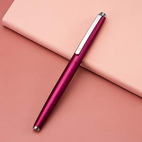 Stylo plume violet HongDian fini les pannes d'encre avec le convertisseur