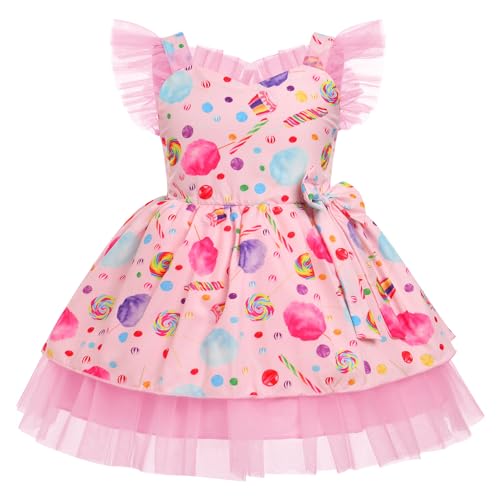 IMEKIS Candy Dress Baby Girl: Sweet First Birthday Outfit Girl