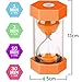 SANDTIMER 5 PcsColorful Hourglass, Sand Timers, Acrylic Hourglass Timer, Kitchen Timer,1/3/5/10/30 Minutes Sandglass for Classroom, Home, Kitchen, Office Decoration
