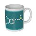 Produktbild getDigital Dopamin Molekül Becher Tasse für Nerds und Geeks, Keramik, weiß, 10 x 10 x 10 cm