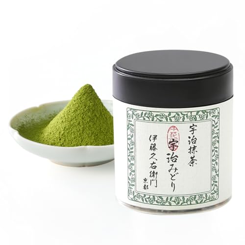 ITOHKYUEMON Kyoto Uji First-Harvest Ceremonial Grade Matcha Green Tea Powder – Authentic Japanese Uji, Japan (20 g / 0.7 oz) – Ujimidori 20 (Grade 1)