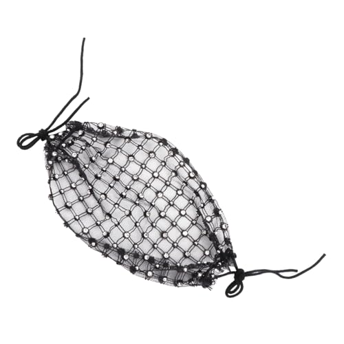 OATIPHO 1pc Rhinestone Veil Face Cover Decorative Festival Mask Accessory for Parties Dances and Events Material Fine Workmanship Eye-catching Facial Adornment