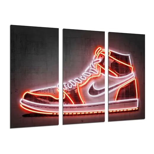 Cuadros Cámara Set 3 posters decorativos para pared, Decoración Salón Modernos, Dormitorios, Habitación, zapatillas Nike Air Jordan, (97 x 62 cm)