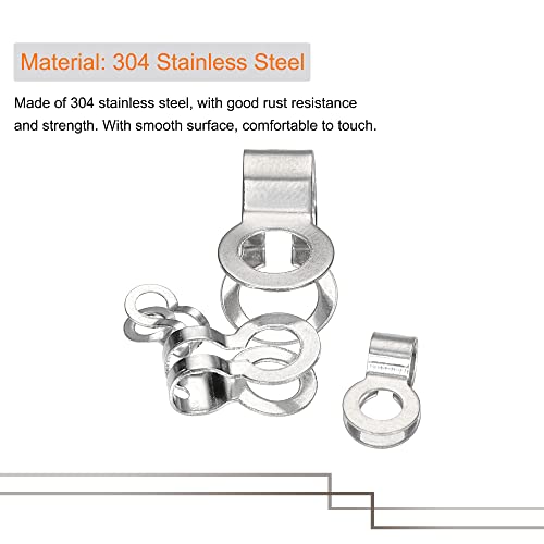 MECCANIXITY Conector de corrente esférica, 2,4 mm 3 mm 4,5 mm 6 mm estilo anel duplo ligação laço co