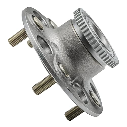 Image of Detroit Axle - Pair Rear Wheel Bearing and Hubs Assembly for 1999-2003 Acura TL, 1998-2002 Honda Accord [V6 Models only - Rear DISC], 5 Lug w /ABS