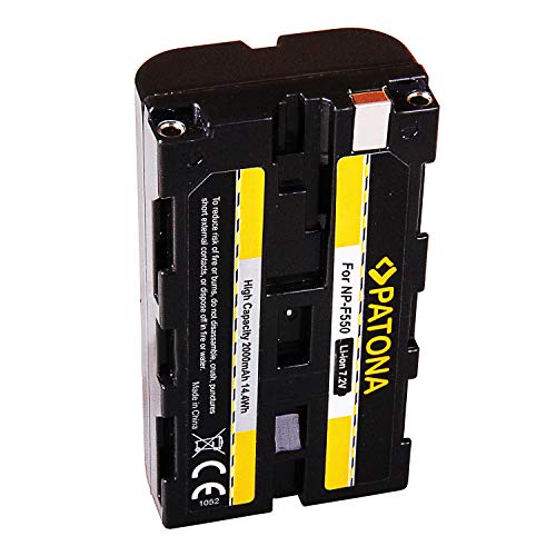 Patona NP- F550 Li-Ion Akku (2200mAh) für Sony - NP-F Mount, geeignet für Camcorder, LED Leuchten, Ringleuchten - Image 4