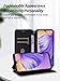 for Ulefone Note 21 Case,UYRUREL with Card Holder Color Blocked Cowhide Phone case,Comprehensive Protection & Convenient Travel,Purple.