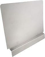 Vista 2 de Chef Master Protector contra salpicaduras para freidora comercial, evita que el aceite se salpique, esenciales de cocina, ajuste universal, acero