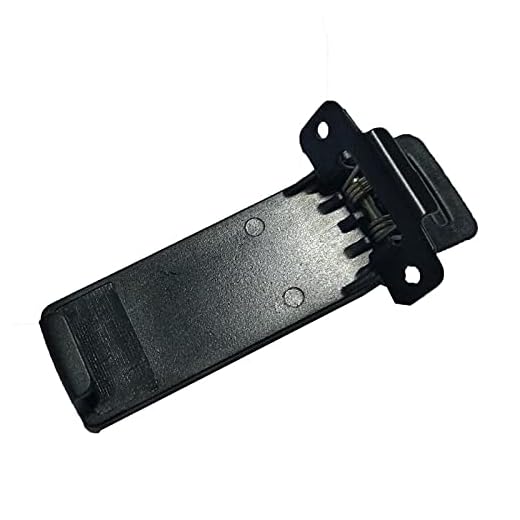 1 st bakre klämma för BaoFeng UV-5R bältesklämma Mini Walkie Talkie klämdelar （svart）