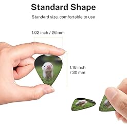 Ensemble de 6 médiators de guitare Baby Pig pour guitare acoustique, guitare électrique, basse, ukulélé – fin, moyen et… - Les Beatles, Paul McCartney, John Lennon, RIngo Starr, George Harrison Ensemble de 6 médiators de guitare Baby Pig pour guitare acoustique, guitare électrique, basse, ukulélé - fin, moyen et… – Image 7