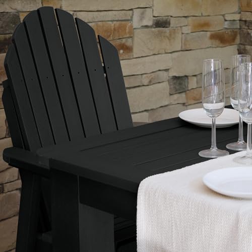 Image of Highwood 5 Piece Hamilton Square Counter Height Dining Set, Black