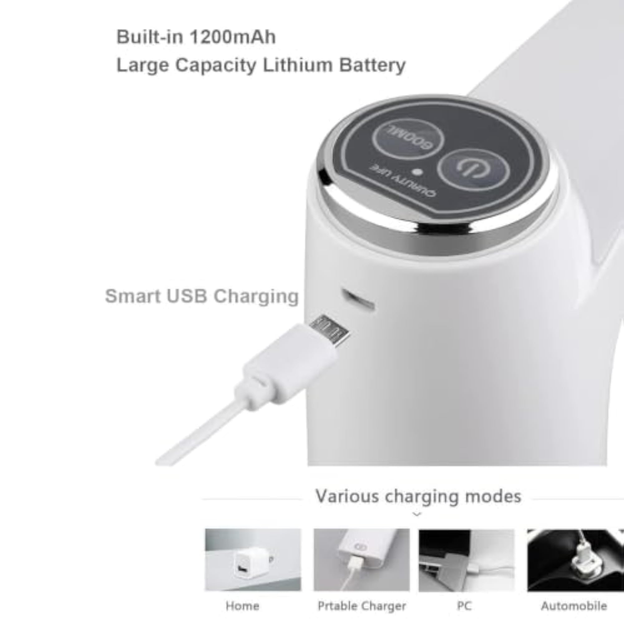 Portable Water Bottle Pump USB Charging Electric Automatic Drinking Pump