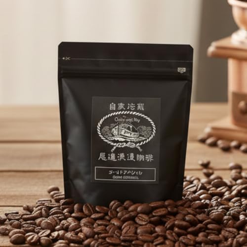 尾道浪漫珈琲 コーヒー豆 200g ブレンド ゴールドスペシャル 豆のまま 粗挽き 中煎り 深煎り ペーパーフィルター用 スペシャルティコーヒー ギフト (豆のまま)の商品画像（Amazon）