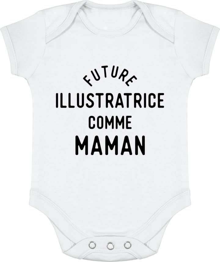 Body bébé future illustratrice maman, le vêtement rigolo pour des photos de naissance