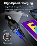 Super Fast Car Charger for Samsung Galaxy, 3pcs 60w Dual-Port USB-C Car Charger Cigarette Lighter Adapter + 2pcs Pd Typec to C Cable for Galaxy S24 S23 S22 S20 S10 Note 20 10 A14 iPhone 16 15USBC Cord | Cigarette Lighter Adapter + Pd Typec to C Cable