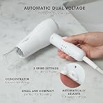Conair Séchoir pour cheveux de voyage, Mini Séchoir à cheveux, 1200-Watt sécheuse en céramique de voyage en blanc par Travel Smart