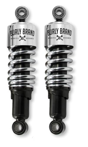 Burly Brand Chrome Rear Slammer Shocks B28-1203