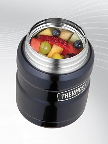 Thermos Genuine Brand Stainless King Food Matte Black 0.7L
