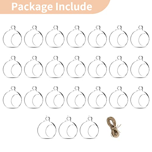 Nuptio 24 Pezzi 8cm Candelabro Vetro Appeso