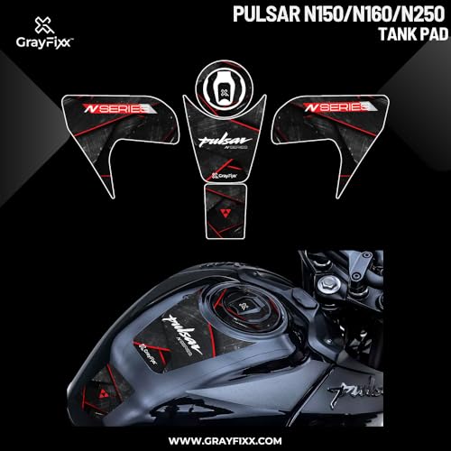 Grayfixx Full Tank Pad Sticker for Pulsar N160/N250/N150 Pack of 1 - Image 3