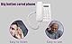 Schnurgebundenes Telefon mit großer Taste ，Home Hotel Freisprechen Langlebiges Telefon Büro Festnetztelefon mit Speicherschutz/Wandmontage/Lauter Klingelton für Senioren, ältere Menschen (Weiß)