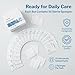 McKesson High Absorbency Split Gauze Sponges 4x4 Inch (50 Sponges, 25 Packs of 2) - 6-Ply Sterile Tracheostomy & Tube Dressings – Pre-Cut Slit for Drainage & Catheters – 2 per Pack