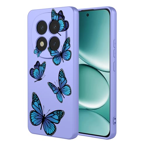 Coque Redmi Note 15 Pro antichoc silicone souple Xiaomi 5G motif papillon violet