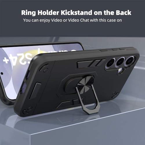 Image of NDCOM for S24 Plus Back Cover | Premium Samsung S24 Plus Back Cover | S24 Plus Case with Precision Cutouts | Ring Holder Case