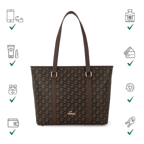 Image of Lavie Women's Mono LL Meryl Tote Bag for Women | Tote Handbag for Work | Ladies purse | Stylish Shoulder Bag | Gift for Women