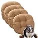 Podkładki na krzesła do jadalni, poduszka podłogowa Meble ogrodowe Podkładki na krzesła Okrągła poduszka do salonu sypialnie jadalnia biuro Home Decor (Khaki 60cm/24in(Set of 4))