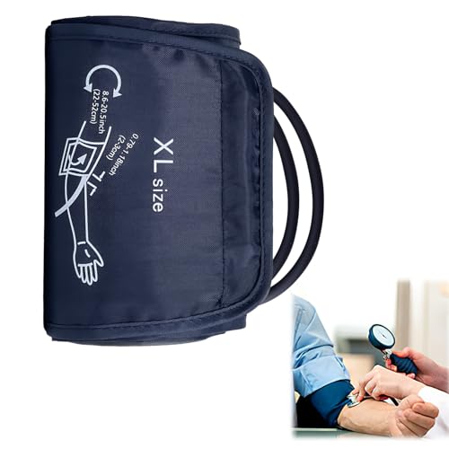 Monitor De Presión Extra Grande 22-52cm - Manguito Para Tensiómetro De Brazo Brazalete De Monitor, Compatible con Monitores Universales, Ideal para Uso Médico y Doméstico