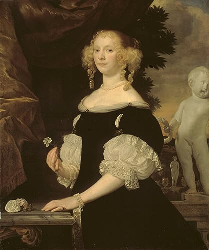Toile Abraham Lambertsz Van Den Tempel portrait de la veuve de l'amiral Van Balen déco murale