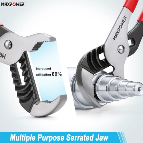Alicates de junta deslizante MAXPOWER de 16 pulgadas para reparar tuberías 6