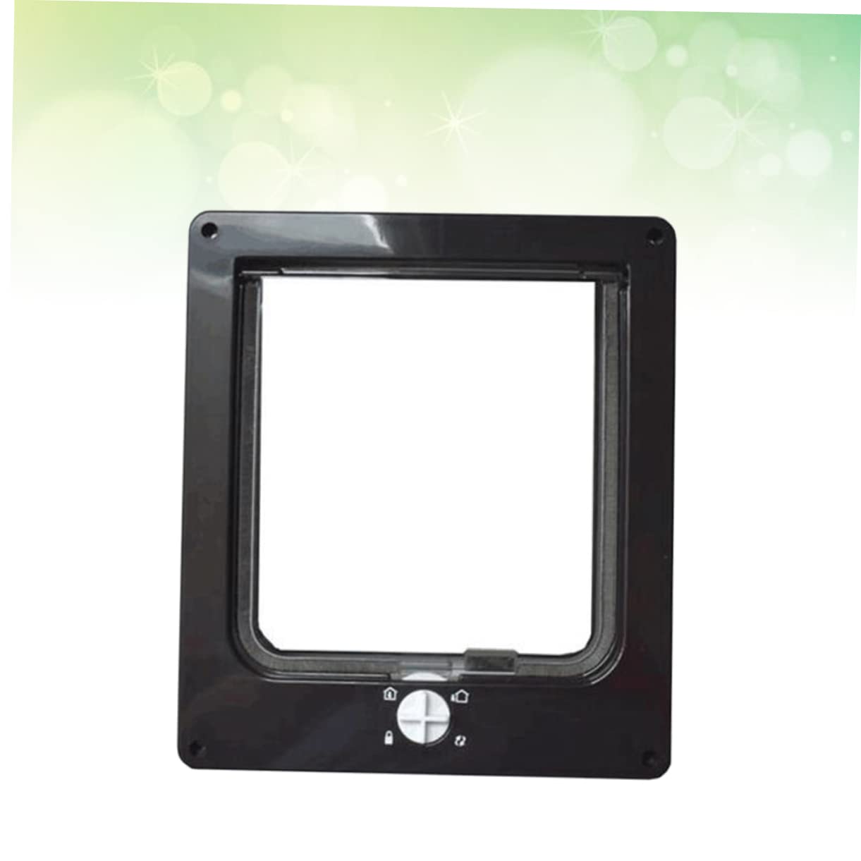 Chatière Rotative pour Chat, Contrôle D'entrée et Sortie, Abs Noir
